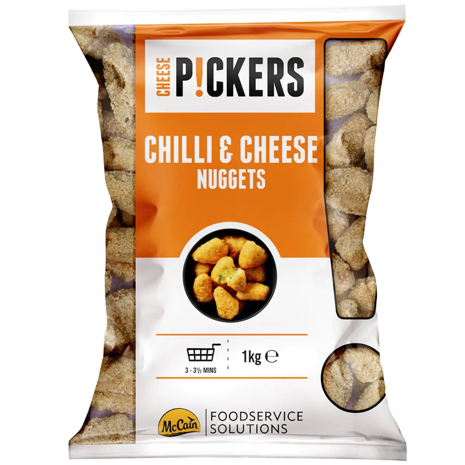 MCCAIN CHILLI CHEESE NUGGETS 1KG (1 BOX = 6KG)