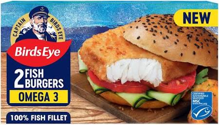 BIRDSEYE COD BURGER