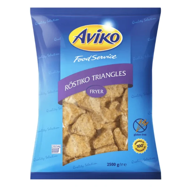 AVIKO HASH BROWN TRIANGLE 2.5KG (BOX = 4 X 2.5KG)