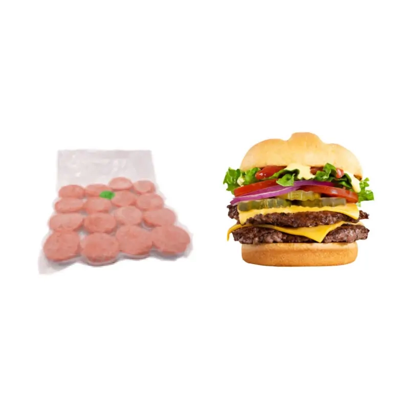 MACK'S  “SMASH” BURGER 2oz BOX OF 2oz X 96 PCS (5.47kg)