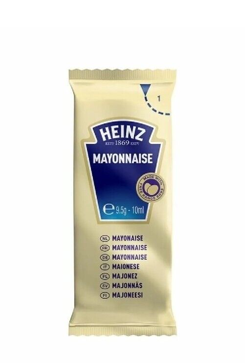  HEINZ MAYONAISE SACHETS  BOX OF 200 PCS OF 10ml EACH