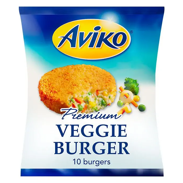  AVIKO VEGGIE BURGER  BOX OF 10PC X 3 PACKETS